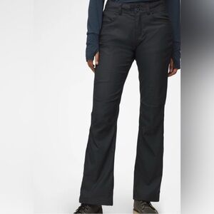 PrAna Pants Size 0 Womens Black  Nylon Straight Halle II Hiking UPF 50+